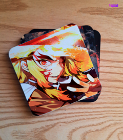 Set de 6 Posavasos de Madera Sublimados - 10x10 cm Kimetsu no Yaiba - comprar online