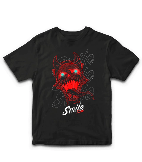 Preventa Remera Oversize Kaiju Smile