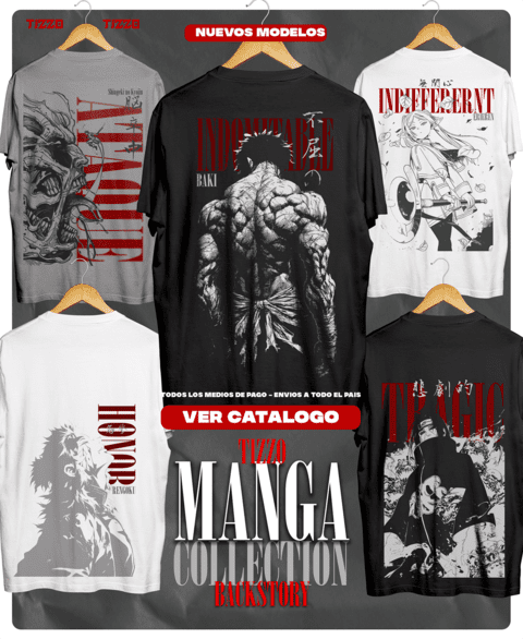 Carrusel Tizzö Remeras Anime