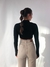 Cropped Naomi Manga Longa Preto - Moose Brand