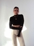 Imagem do Cropped Naomi Manga Longa Preto