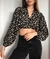 Cropped Transpassado Floral