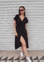 Vestido Transpassado Poá