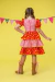 Vestido Tipico Maria Joaquina Vermelho - Looli Kids