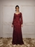 Vestido Milena Paetê Marsala - comprar online