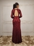 Vestido Milena Paetê Marsala - Lovissa Moda Festa