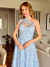 Vestido de Festa Agata Azul Serenity 2 na internet