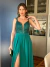 Imagem do Vestido de Festa Alexandra Paetê Verde Esmeralda