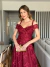 Vestido De Festa Angelica Marsala na internet