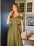 Vestido De Festa Cassia Verde Oliva 1 - loja online