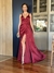 Vestido De Festa Cecilia Vinho/ Marsala - comprar online