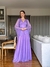 Vestido De Festa Cintia Jateado Lilás - comprar online