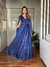 Vestido De Festa Cintia Tule Glitter Azul Royal 2