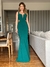 Vestido longo de festa Emily Verde Esmeralda / Verde Bandeira - comprar online