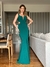 Vestido longo de festa Emily Verde Esmeralda / Verde Bandeira - Lovissa Moda Festa
