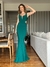 Vestido longo de festa Emily Verde Esmeralda / Verde Bandeira
