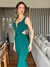 Vestido longo de festa Emily Verde Esmeralda / Verde Bandeira - comprar online