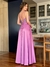 Vestido De Festa Evelyn Paetê Lilás / Lavanda Rosado