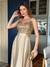 Vestido De Festa Evelyn Dourado 2 /Nude/ Areia - Lovissa Moda Festa