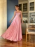 Vestido De Festa Evelyn Paetê Rosê / Rosa bebê/ Rosa clarinho - comprar online
