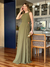Vestido De Festa Diana Verde Oliva 3 - loja online