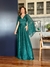Vestido De Festa Cintia Tule Glitter Verde Esmeralda - comprar online