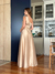 Vestido De Festa Gisele Nude / Dourado - loja online