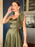 Vestido De Festa Gisele Verde Oliva