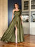 Vestido De Festa Gisele Verde Oliva