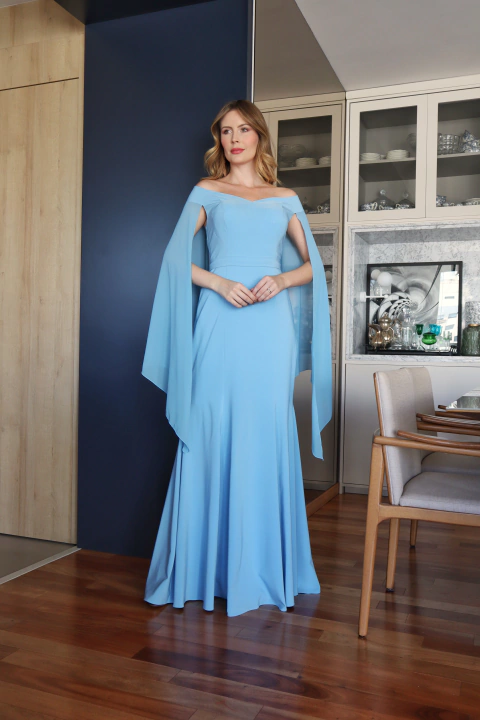Vestido De Festa Maitê Azul Serenity - comprar online