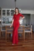 Vestido De Festa Manuela Renda Vermelho Cereja - loja online