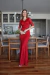 Vestido De Festa Manuela Renda Vermelho Cereja na internet