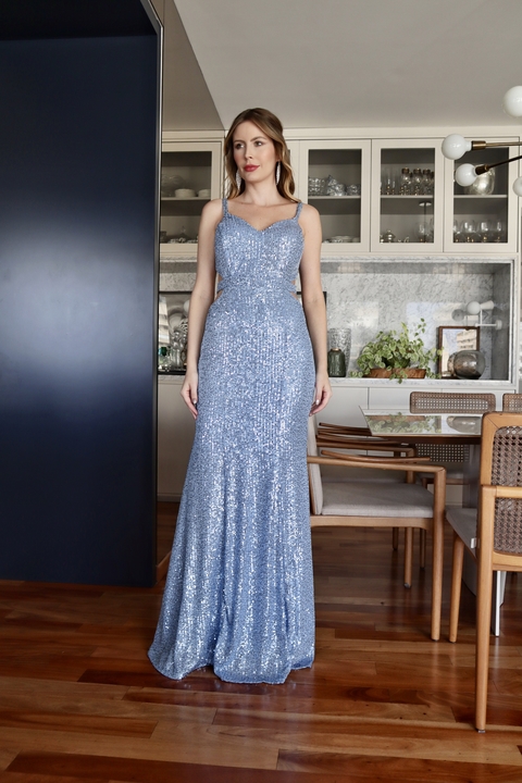 Vestido de Festa Daniela Azul Serenity - comprar online