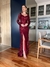 Vestido Milena Paetê Marsala - loja online