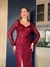 Vestido Milena Paetê Marsala na internet