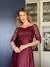 Vestido De Festa Izabel Bordado Marsala - Lovissa Moda Festa