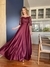 Vestido De Festa Izabel Bordado Marsala
