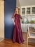 Vestido De Festa Izabel Bordado Marsala - loja online
