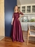 Vestido De Festa Izabel Bordado Marsala