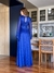 Vestido De Festa Cintia Tule Glitter Azul Royal 3 - loja online