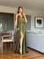 Vestido De Festa Jade Verde Oliva 2 - comprar online