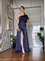 Vestido de festa Longo Mayara Azul Marinho - Lovissa Moda Festa