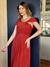 Vestido De Festa Natália Terracota Escuro - loja online