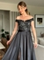 Vestido De Festa Priscila Bordado Preto - loja online