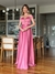 Vestido De Festa Rafaela Rosa Canela / Rosa Escuro - Lovissa Moda Festa