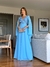 Vestido De Festa Samara Azul Serenity / Azul Tiffany na internet