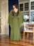 Vestido De Festa Samara Verde Oliva 3 - loja online