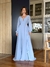 Vestido De Festa Serena Chiffon Azul Serenity 3