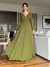Vestido De Festa Serena Chiffon Verde Oliva na internet