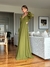 Imagem do Vestido De Festa Serena Chiffon Verde Oliva